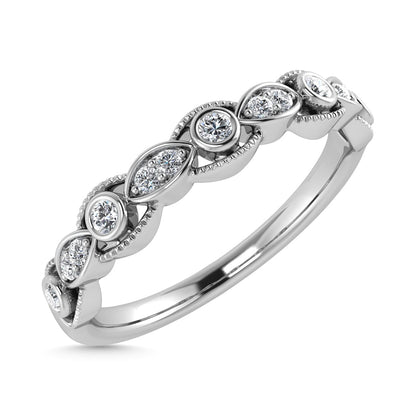 Diamond 1/10 Ct.Tw. Stackable Band in 14K White Gold