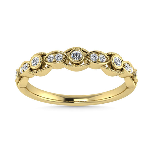 Diamond 1/10 Ct.Tw. Stackable Band in 14K Yellow Gold