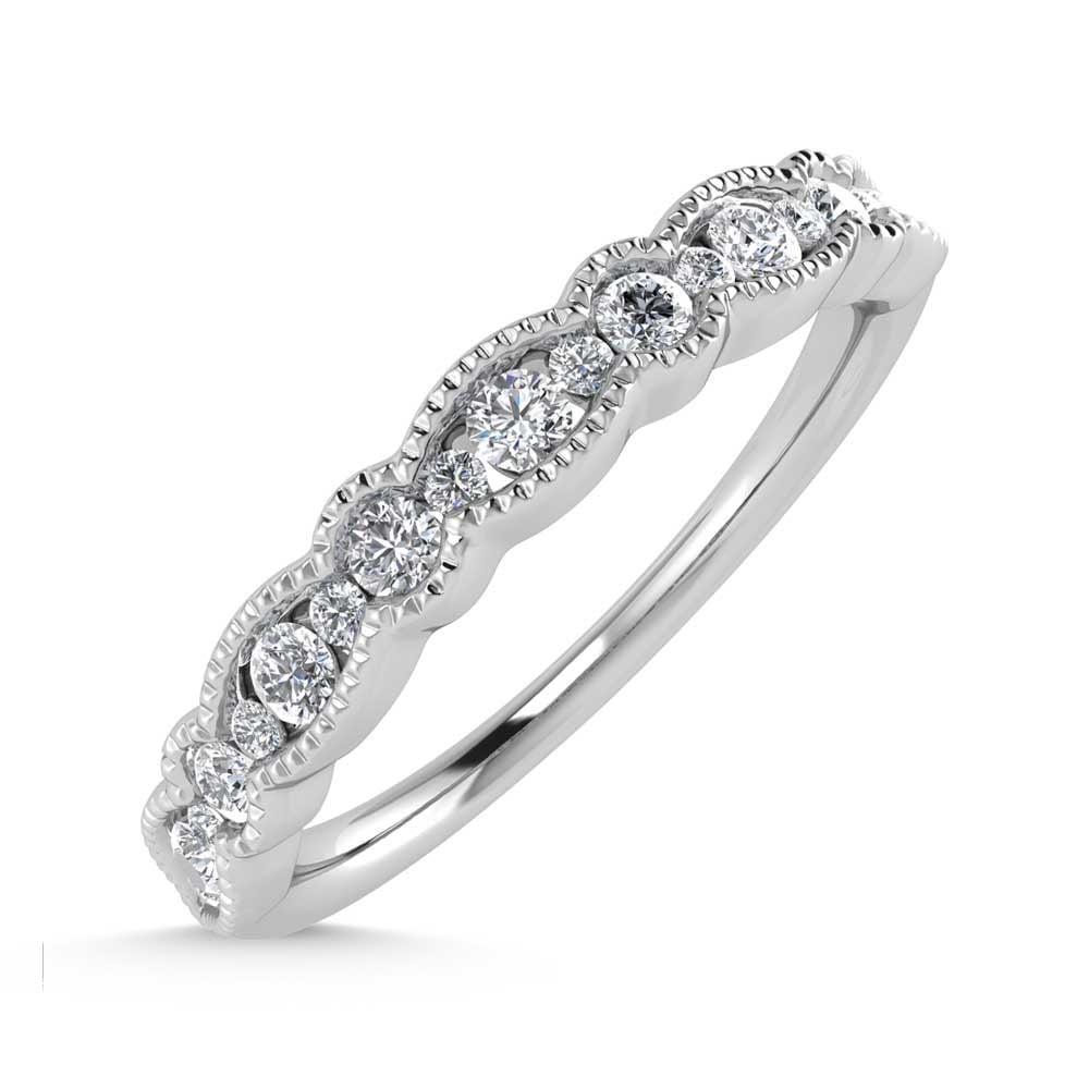 Diamond 1/4 Ct.Tw. Stackable Band in 14K White Gold