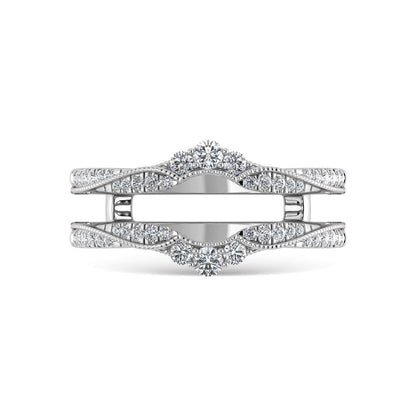 Diamond 1/3 Ct.Tw. Guard Ring in 14K White Gold