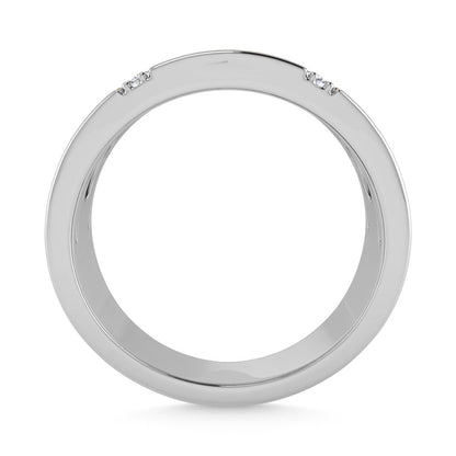 14K White Gold 1/3 Ct.Tw. Diamond Men?s Band