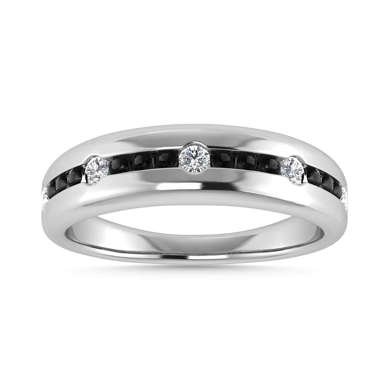 Diamond 1/2 Ct.Tw. Wedding Band in 14K White Gold