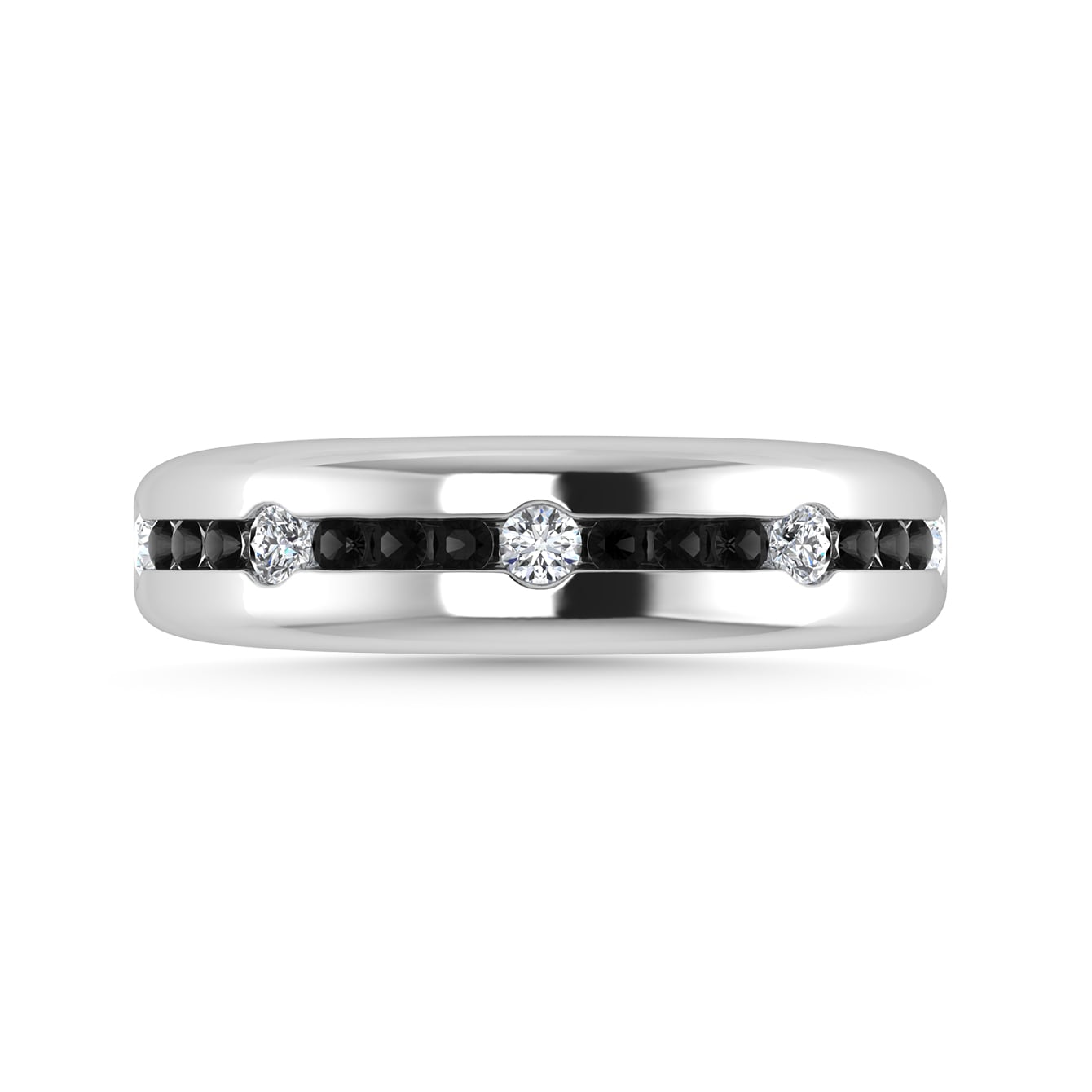 Diamond 1/2 Ct.Tw. Wedding Band in 14K White Gold