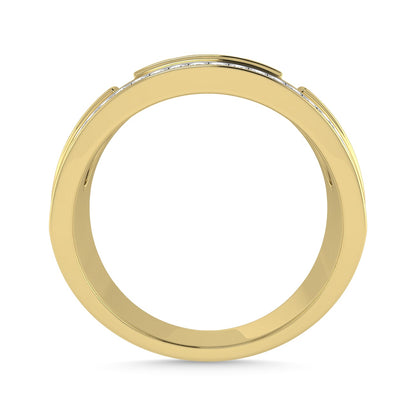 Diamond 3/4 Ct.Tw. Men?s Wedding Band in 14K Yellow Gold