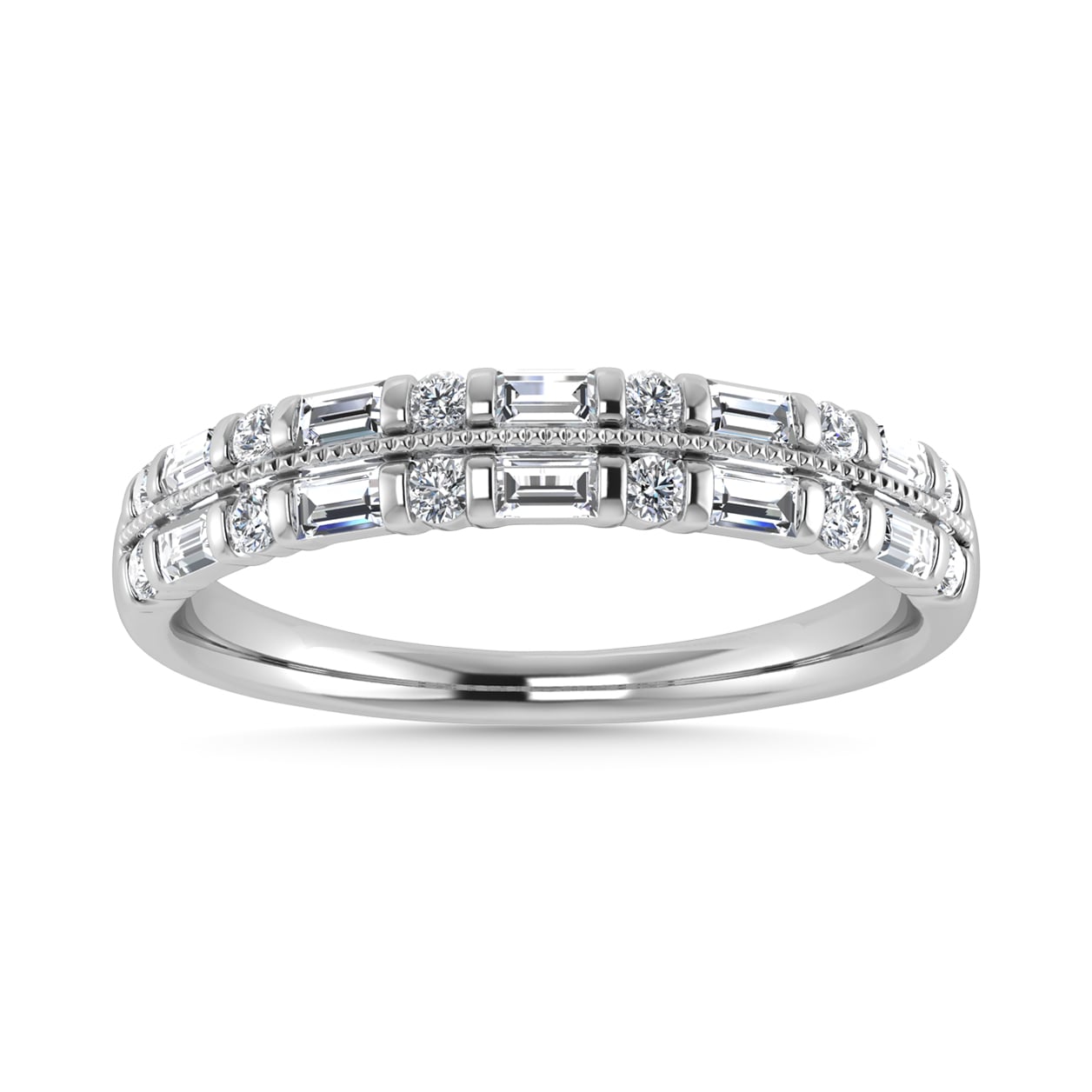 Diamond 1/4 Ct.Tw. Fashion Band in 14K White Gold