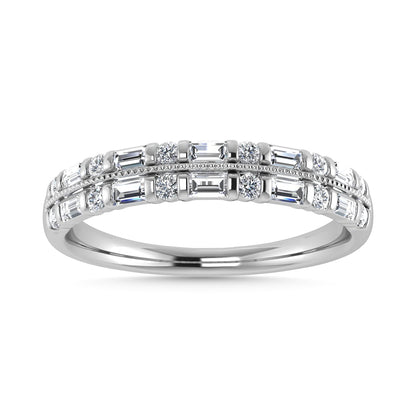 Diamond 1/4 Ct.Tw. Fashion Band in 14K White Gold