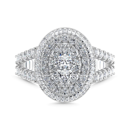 Diamond 2 1/3 Ct.Tw. Engagement Ring in 14K White Gold
