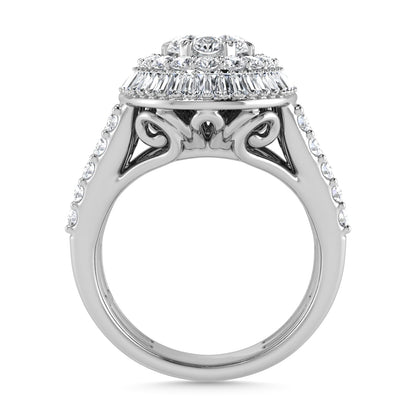 Diamond 2 1/3 Ct.Tw. Engagement Ring in 14K White Gold