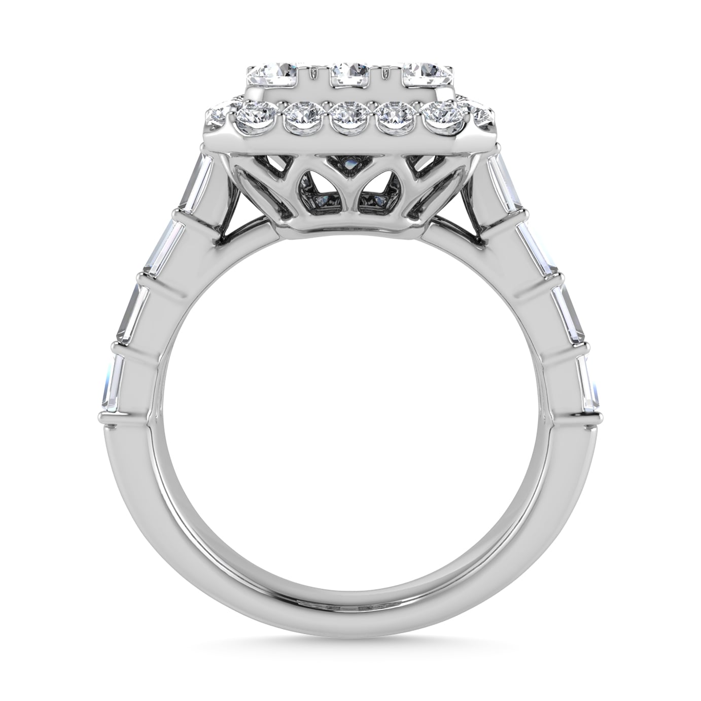 Diamond 2 Ct.Tw. Engagement Ring in 14K White Gold