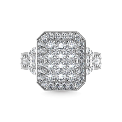 Diamond 2 Ct.Tw. Engagement Ring in 14K White Gold