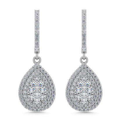 Diamond 1 Ct.Tw. Dangler Earrings in 14K White Gold