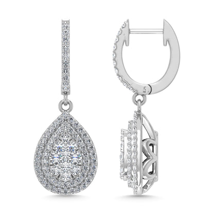 Diamond 1 Ct.Tw. Dangler Earrings in 14K White Gold