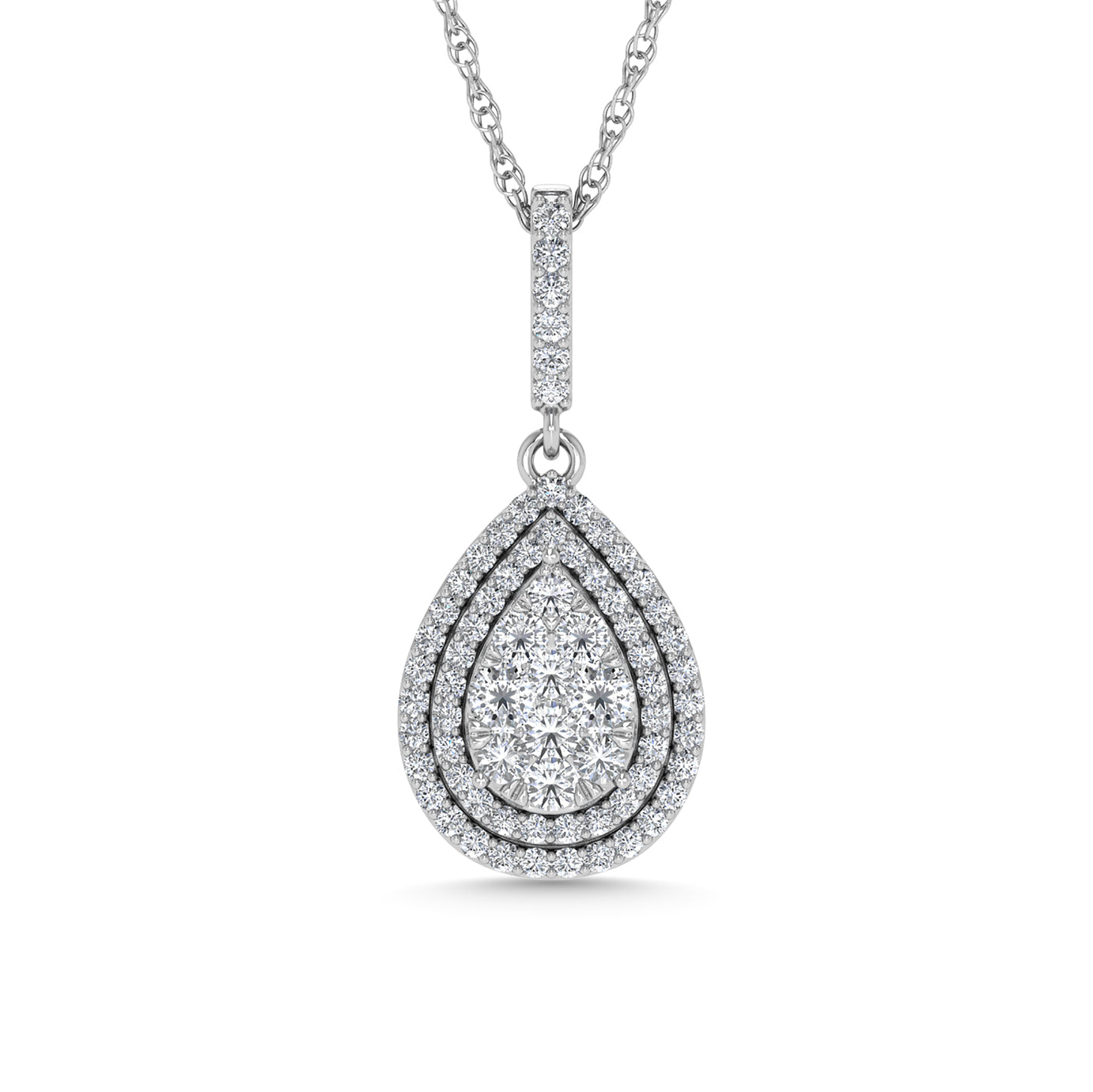 Diamond 3/4 Ct.Tw. Fashion Pendant in 14K White Gold