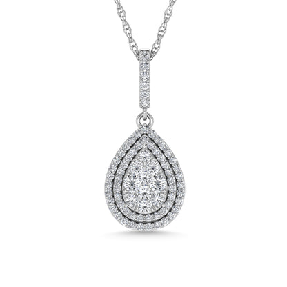 Diamond 3/4 Ct.Tw. Fashion Pendant in 14K White Gold