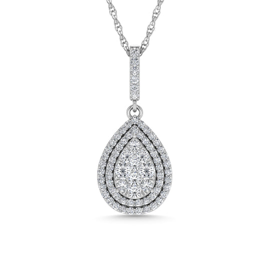 Diamond 3/4 Ct.Tw. Fashion Pendant in 14K White Gold