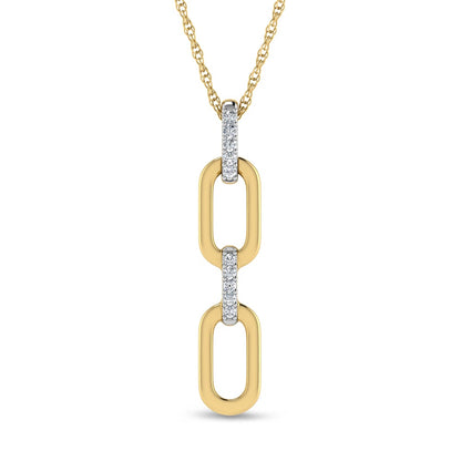 Diamond 1/50 Ct.Tw. Fashion Pendant in 10K Yellow Gold
