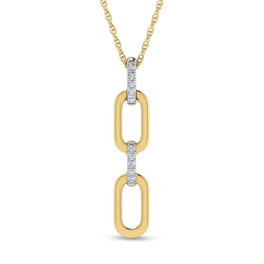 Diamond 1/50 Ct.Tw. Fashion Pendant in 10K Yellow Gold