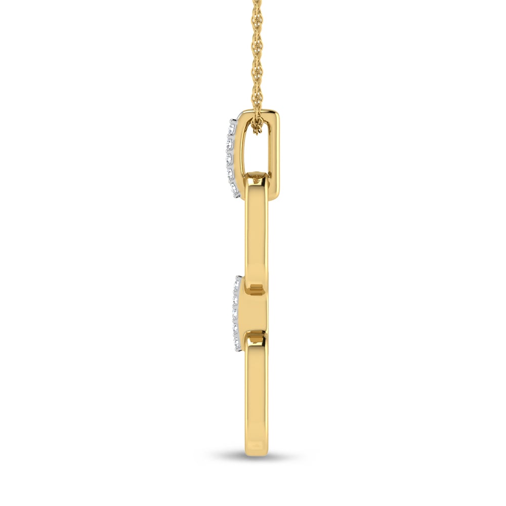 Diamond 1/50 Ct.Tw. Fashion Pendant in 10K Yellow Gold