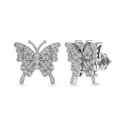 Diamond 1/3 Ct.Tw. Fashion Earrings in 10K White Gold