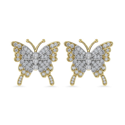 Diamond 1/3 Ct.Tw. Fashion Earrings in 10K Two Tone