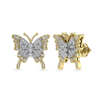 Diamond 1/3 Ct.Tw. Fashion Earrings in 10K Two Tone