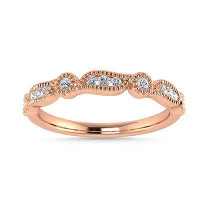 Diamond 1/6 Ct.Tw. Stackable Band in 14K Rose Gold