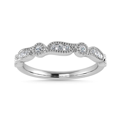 Diamond 1/6 Ct.Tw. Stackable Band in 14K White Gold