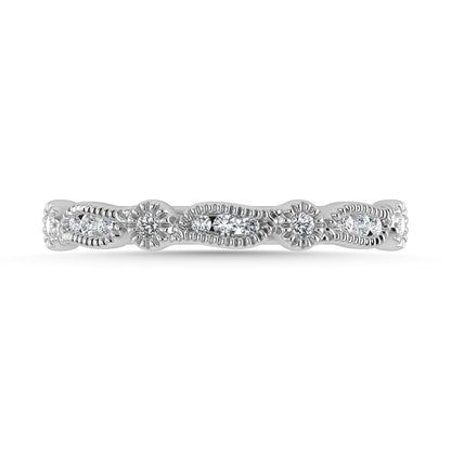 Diamond 1/6 Ct.Tw. Stackable Band in 14K White Gold