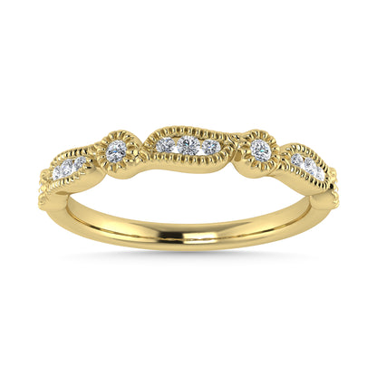 Diamond 1/6 Ct.Tw. Stackable Band in 14K Yellow Gold