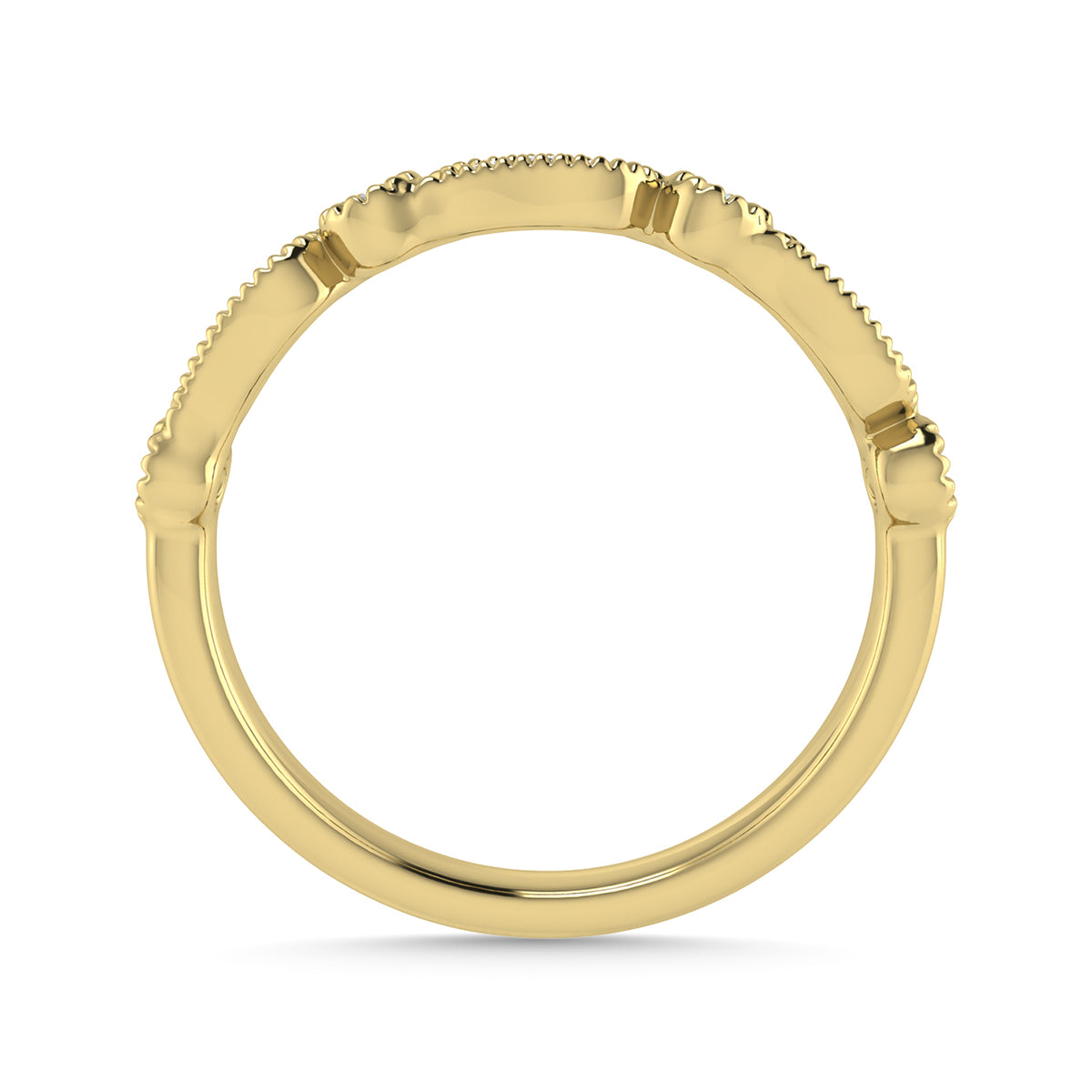 Diamond 1/6 Ct.Tw. Stackable Band in 14K Yellow Gold