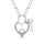 Diamond 1/20 Ct.Tw. Lock Pendant in 925 Silver