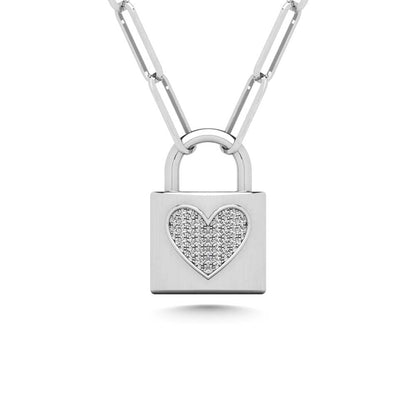 Diamond 1/10 Ct.Tw. Fashion Pendant in 925 Silver