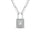 Diamond 1/5 Ct.Tw. Lock Pendant in 10K White Gold