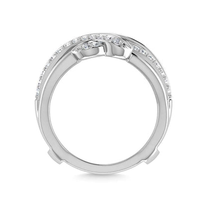 14K White Gold Diamond 1 Ct.Tw. Guard Ring