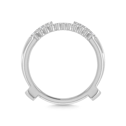 14K White Gold Diamond 1/3 Ct.Tw. Guard Ring