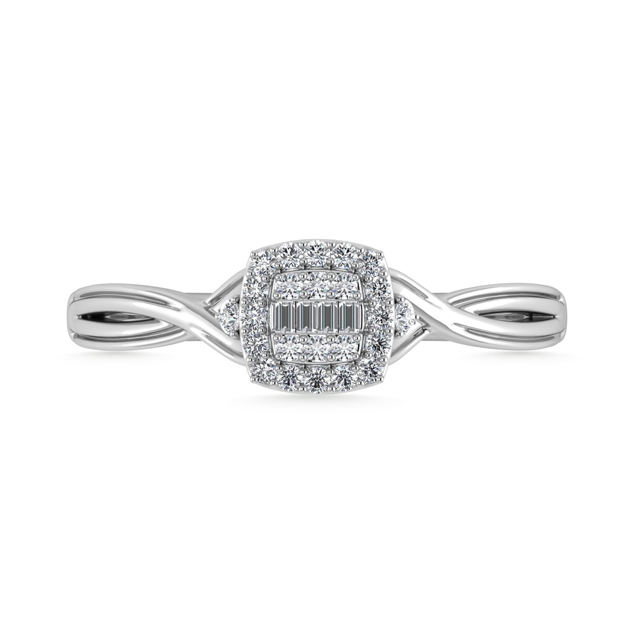 Diamond 1/6 Ct.Tw. Promise Ring in 10K White Gold