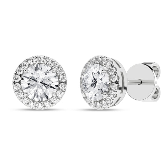 14K 2.25CT Certified Lab Grown Diamond Earrings ( IGI Certified )