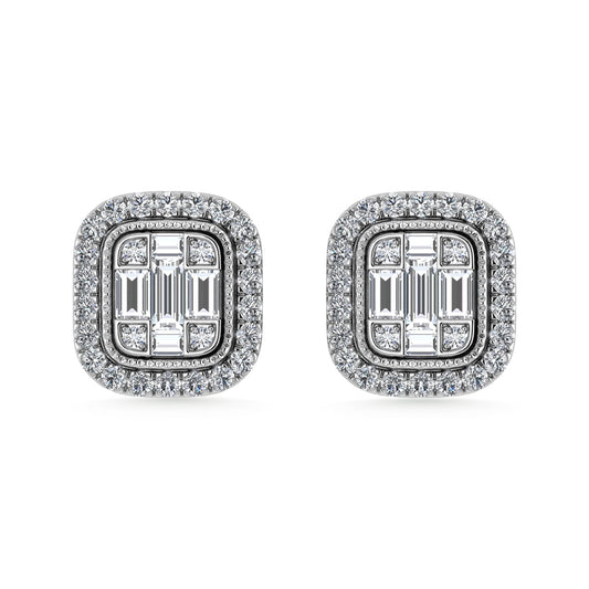 Diamond 3/8 Ct.Tw. Fashion Earrings in 10K White Gold