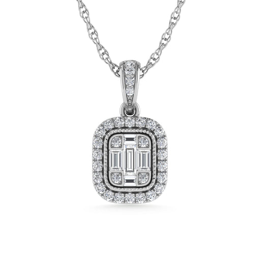 Diamond 1/4 Ct.Tw. Fashion Pendant in 14K White Gold