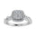 Diamond 1/2 Ct.Tw. Engagement Ring in 10K White Gold