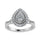 Diamond 1/2 Ct.Tw. Engagement Ring in 10K White Gold