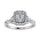 Diamond 3/8 Ct.Tw. Engagement Ring in 14K White Gold