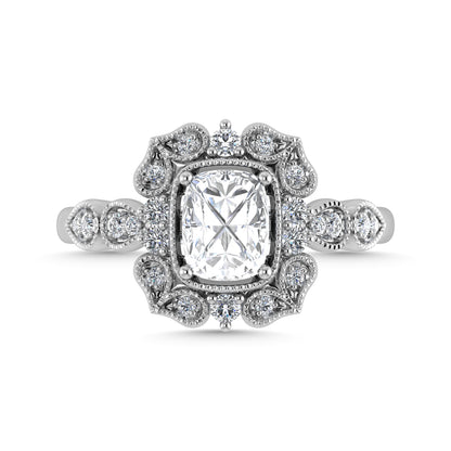 Diamond 5/8 Ct.Tw. Engagement Ring in 14K White Gold