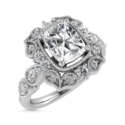 Diamond 5/8 Ct.Tw. Engagement Ring in 14K White Gold