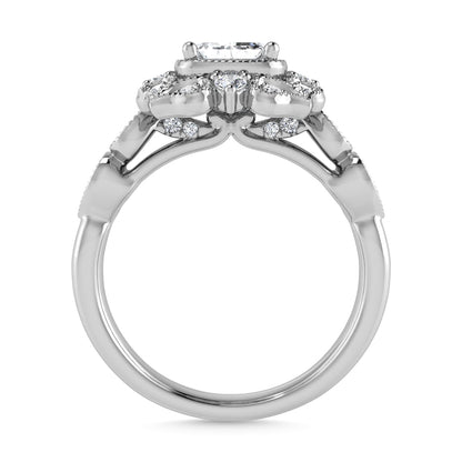Diamond 5/8 Ct.Tw. Engagement Ring in 14K White Gold