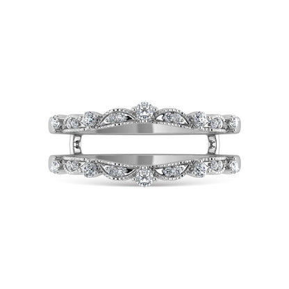 Diamond 1/5 Ct.Tw. Guard Ring in 10K White Gold