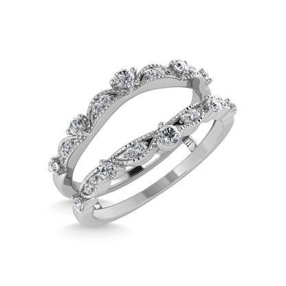 Diamond 1/5 Ct.Tw. Guard Ring in 10K White Gold