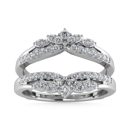 Diamond 1/4 Ct.Tw. Guard Ring in 10K White Gold