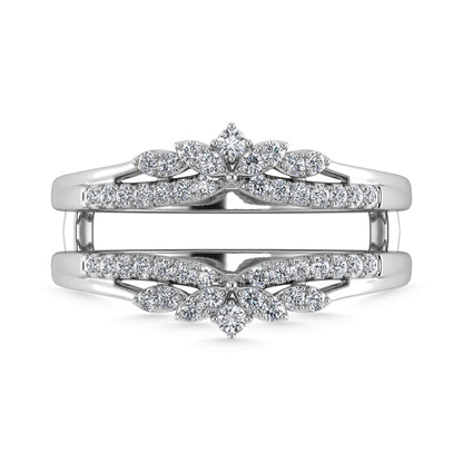 Diamond 1/4 Ct.Tw. Guard Ring in 10K White Gold
