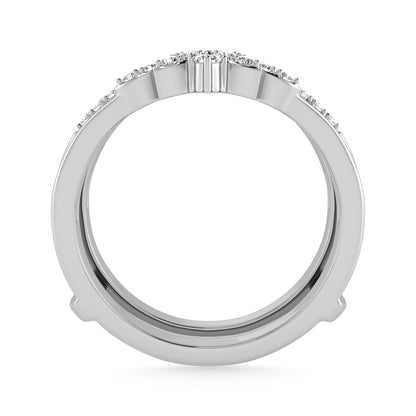 Diamond 1/4 Ct.Tw. Guard Ring in 10K White Gold